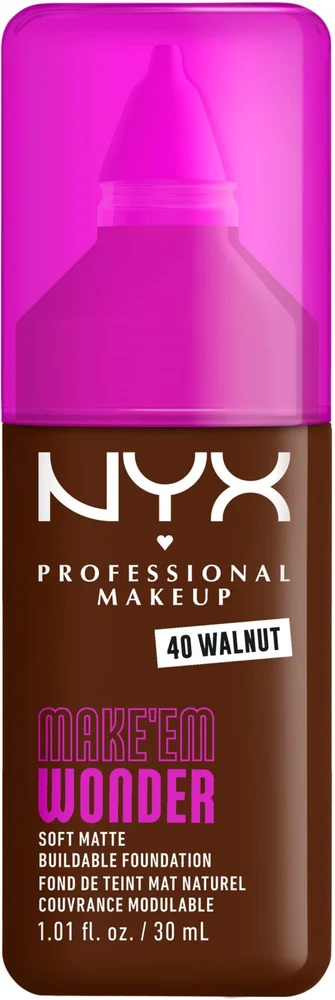 NYX PROFESSIONAL MAKEUP Make Em Wonder Foundation 40 Walnut v:1185865 NYX PROFESSIONAL MAKEUP Make Em Wonder Foundation 40 Walnut v:1185865