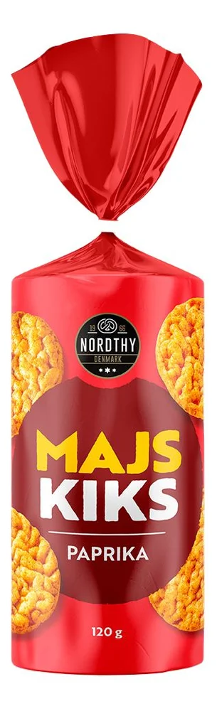 Nordthy Maiskjeks Paprika – 120 g. v:7124849 Nordthy Maiskjeks Paprika – 120 g. v:7124849