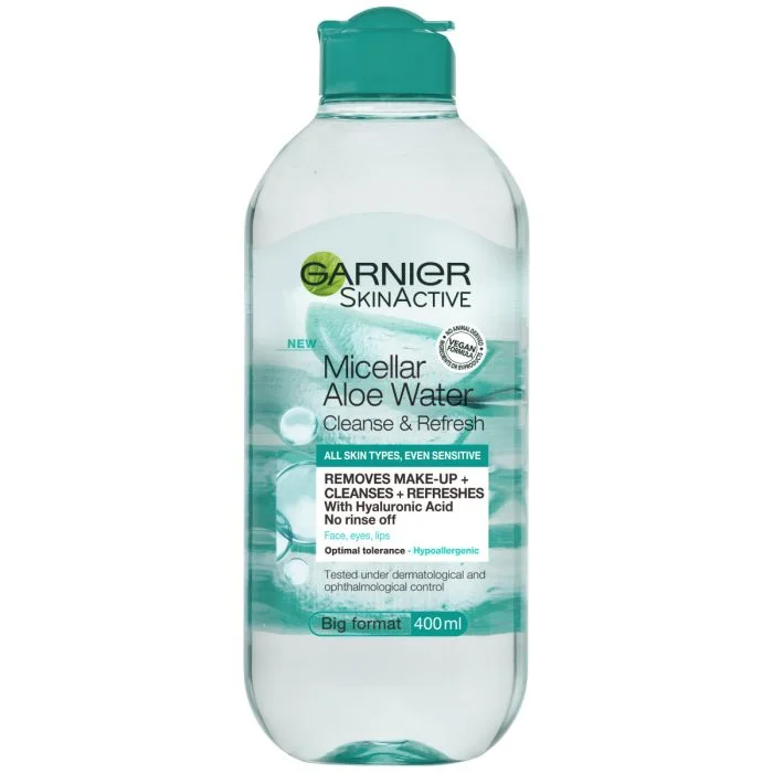 Garnier SkinActive Micellar Cleansing Aloe Water Cleanse & Refresh All Skin Types 400 ml v:4784749 Garnier SkinActive Micellar Cleansing Aloe Water Cleanse & Refresh All Skin Types 400 ml v:4784749