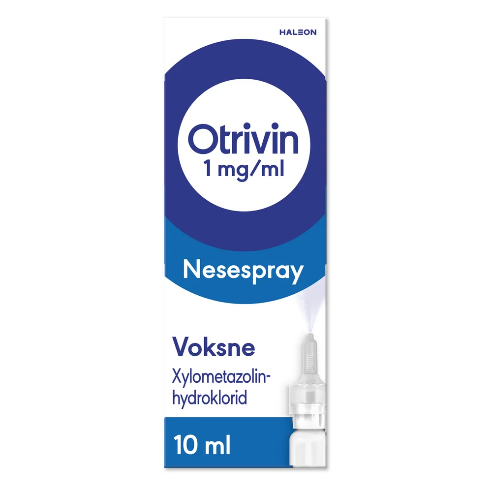 Otrivin nesespray 1 mg – 10 ml v:8210655 Otrivin nesespray 1 mg – 10 ml v:8210655