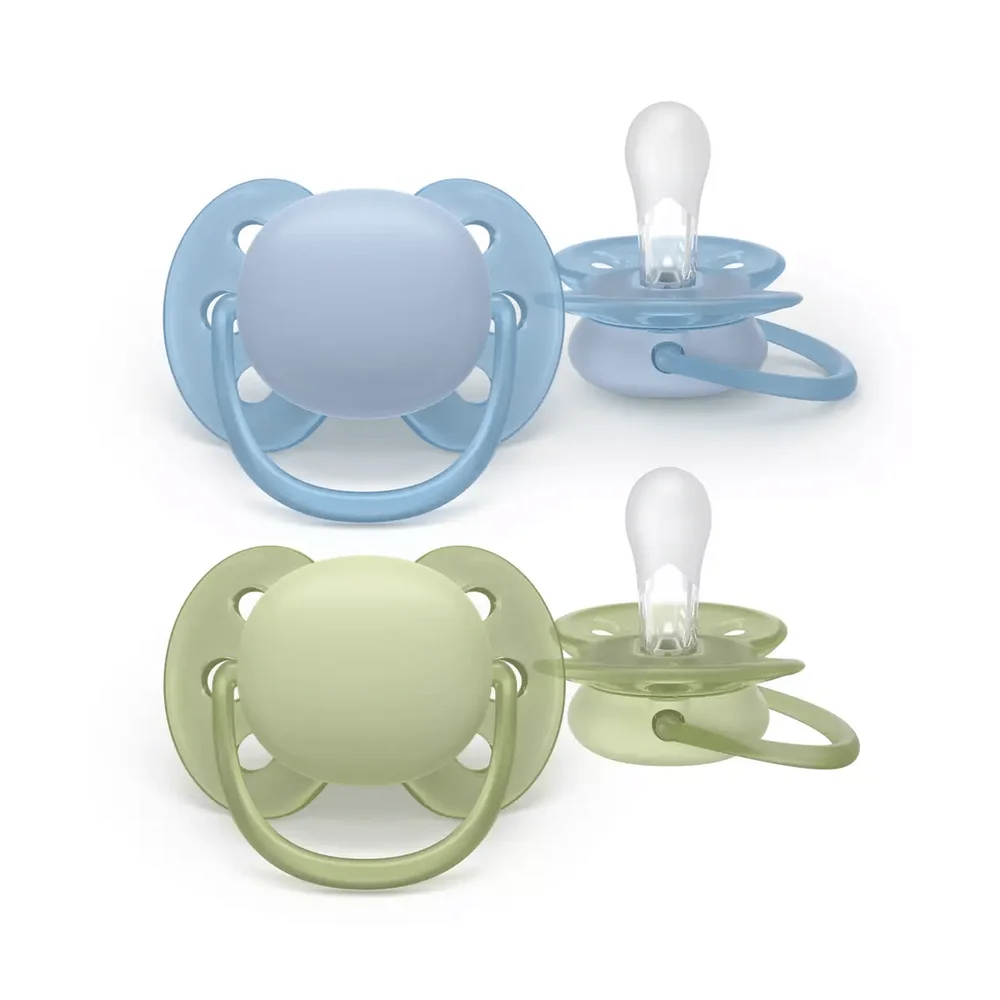 Philips Avent Smokk Ultra Soft 0-6 m - blå, grønn - 2 stk. v:8872467