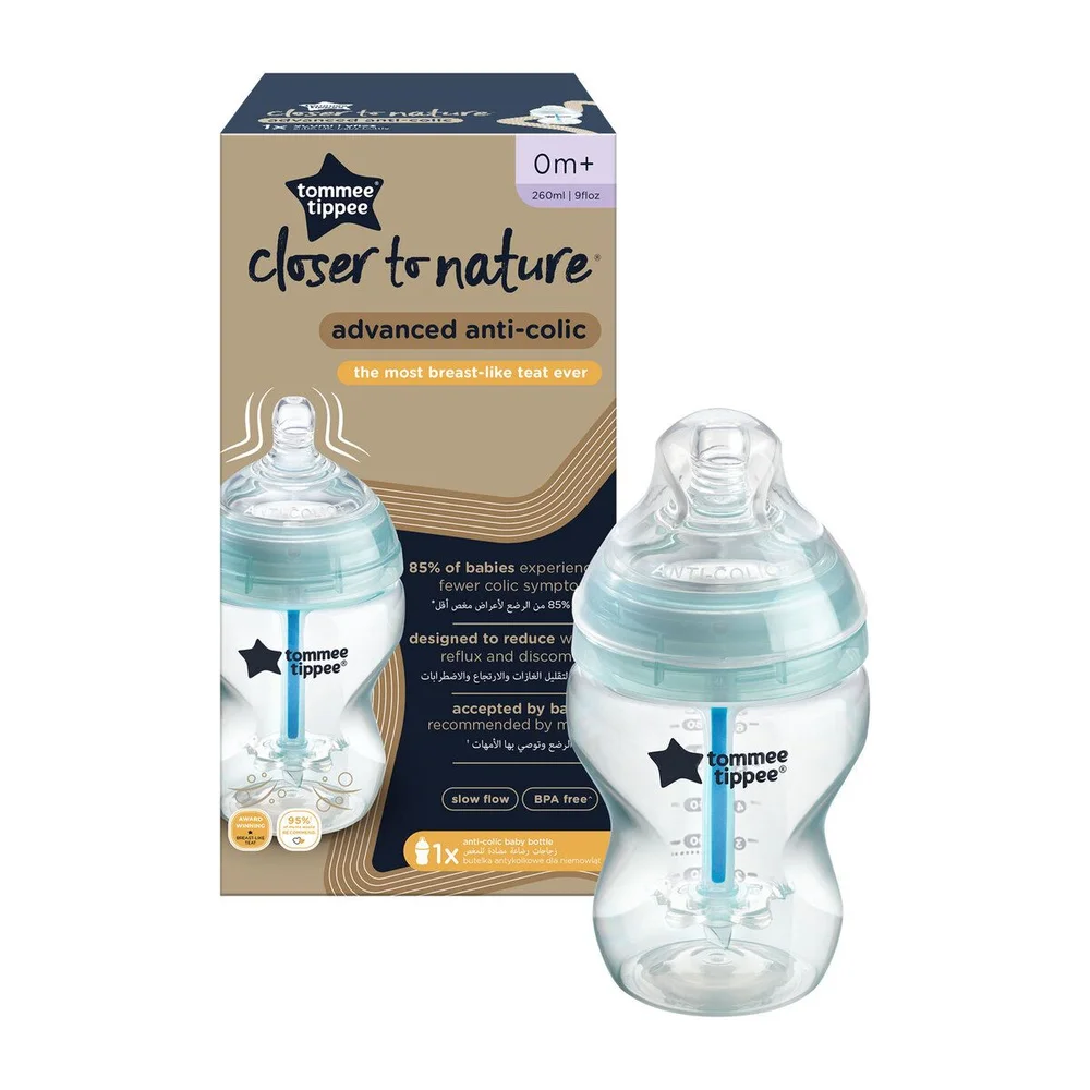 Tåteflaske mot kolikk fra Tommee Tippee med varmeføler – 260 ml v:3140901 Tåteflaske mot kolikk fra Tommee Tippee med varmeføler – 260 ml v:3140901