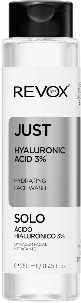 Revox B77 JUST Hyaluronic Acid 3% Hydrating Face Wash 250 ml v:8220081 Revox B77 JUST Hyaluronic Acid 3% Hydrating Face Wash 250 ml v:8220081