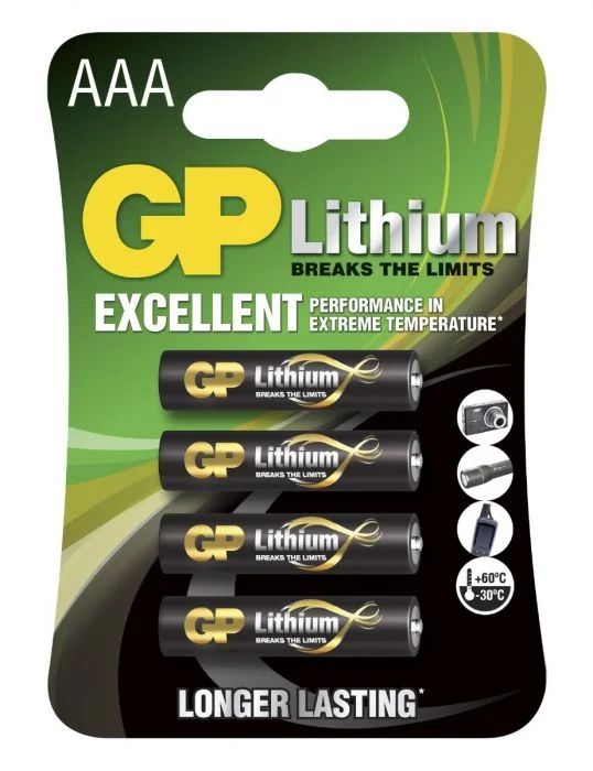 GP Lithiumbatteri AAA/24LF 4-pk v:7733111