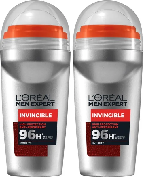 Loreal Paris Men Expert Invincible 96h Roll-On Duo 2×50 ml v:6788200