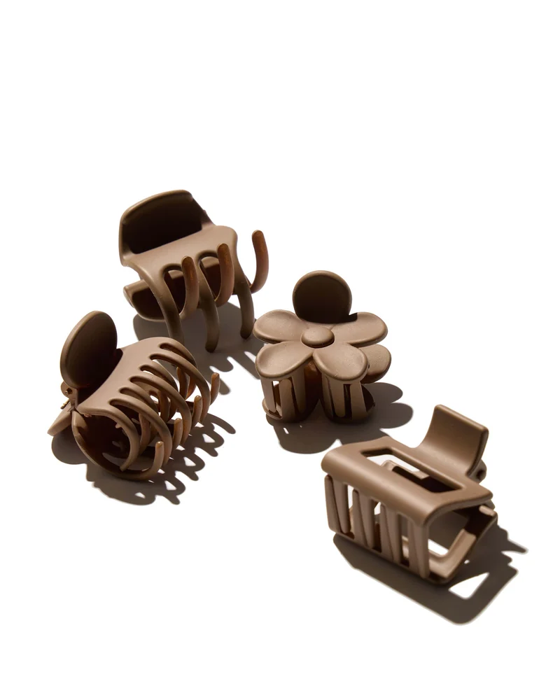 Small Claw Hair Clips 4 Pack Coffee – Hairlust v:7742900 Small Claw Hair Clips 4 Pack Coffee – Hairlust v:7742900