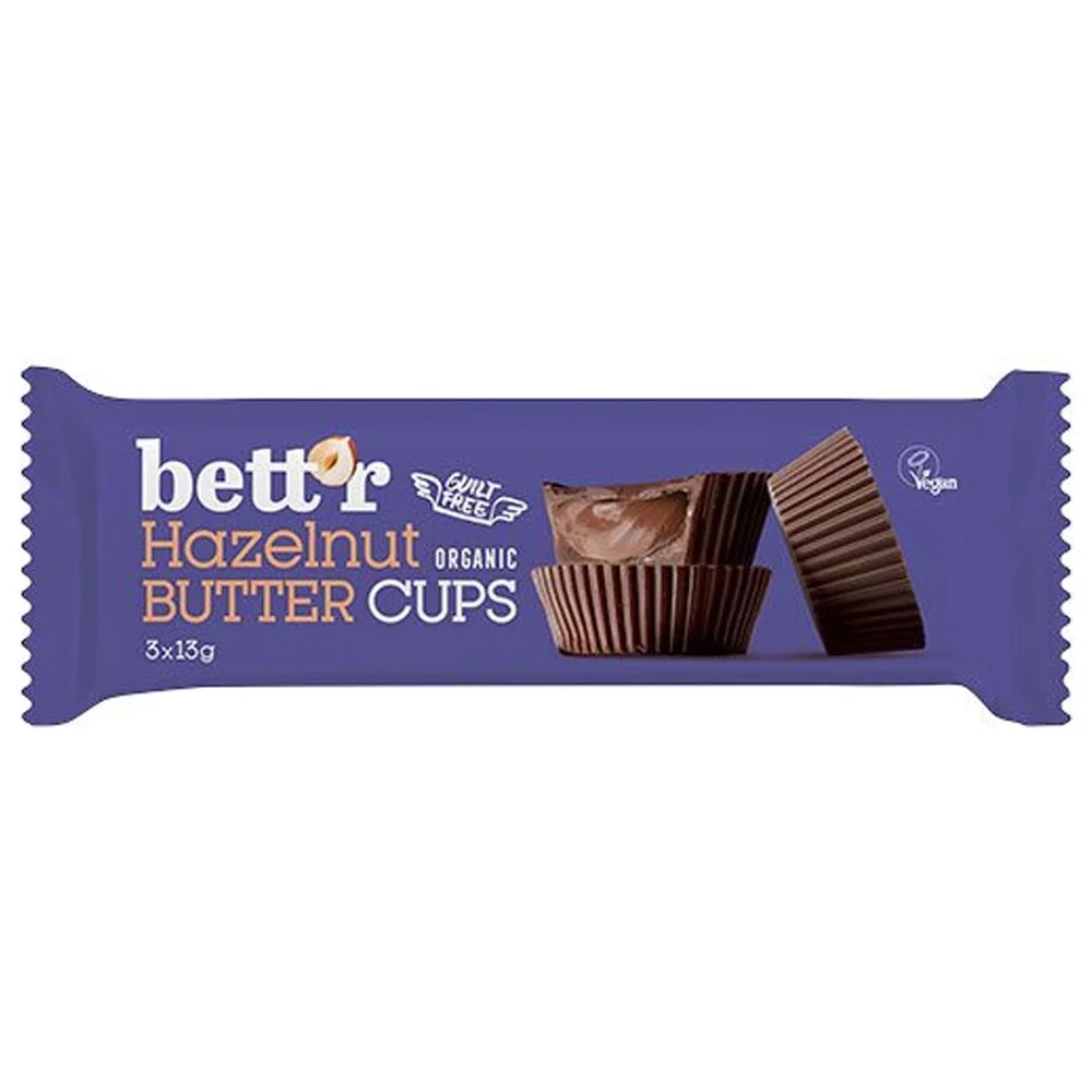 Bett´r Hazelnut Butter Cups Ø – 39 g v:3372844 Bett´r Hazelnut Butter Cups Ø – 39 g v:3372844