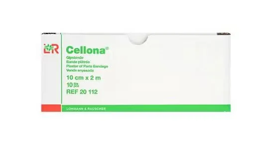 Cellona gipsbind rull individuelt pakket 10 cm x 2 m 10 stk v:4094085
