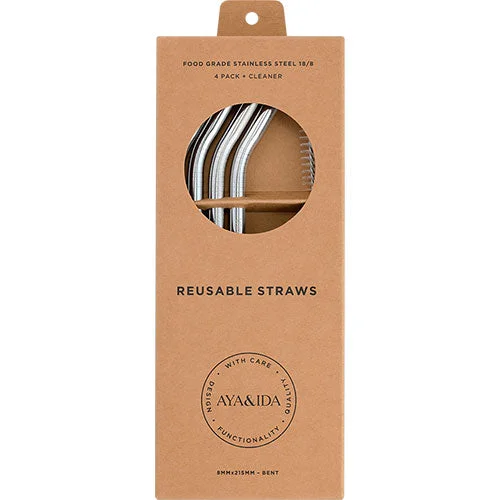 Smoothie Straw | Silver Bent v:3521276