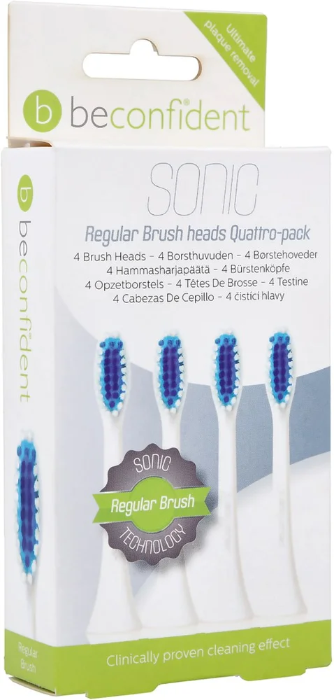 Beconfident Twin pack Beconfident Sonic tootbrush heads. White. v:8258948 Beconfident Twin pack Beconfident Sonic tootbrush heads. White. v:8258948