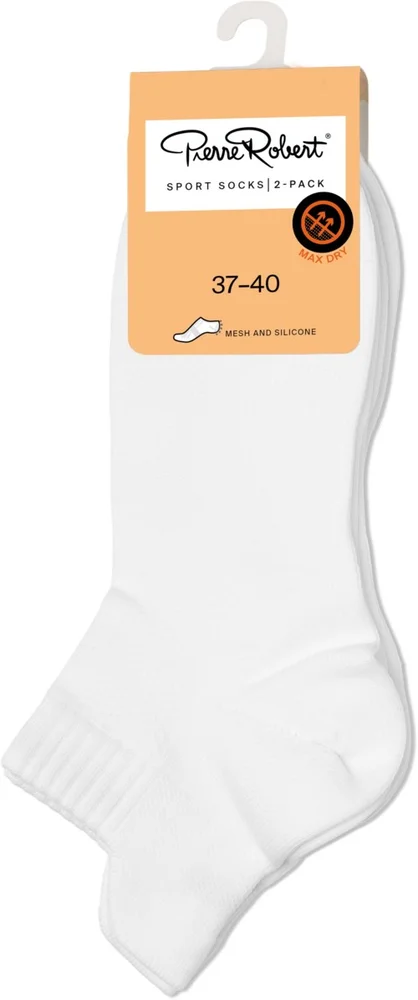 Pierre Robert Sport Ankle Socks Mesh & Silicone X2 White 37-40 v:6365819