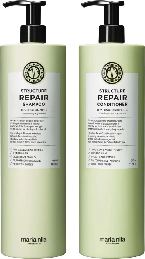 maria nila Structure Repair Bundle Shampoo 1000 ml & Conditioner 1000 ml v:3189528 maria nila Structure Repair Bundle Shampoo 1000 ml & Conditioner 1000 ml v:3189528