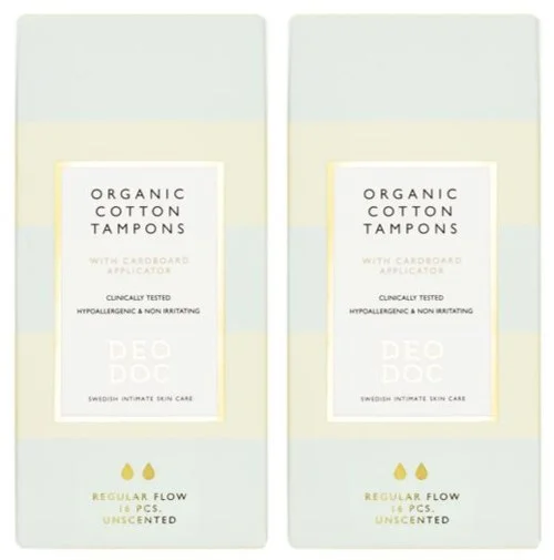 DeoDoc Organic Cotton Tampons Regular 2-pack v:2970714