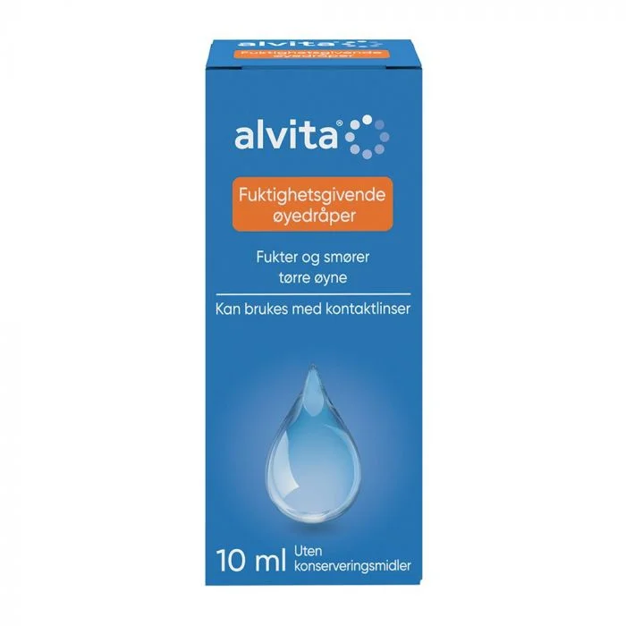 Alvita fuktighetsgivende øyedråper 10 ml – mot tørre øyne v:1927849 Alvita fuktighetsgivende øyedråper 10 ml – mot tørre øyne v:1927849