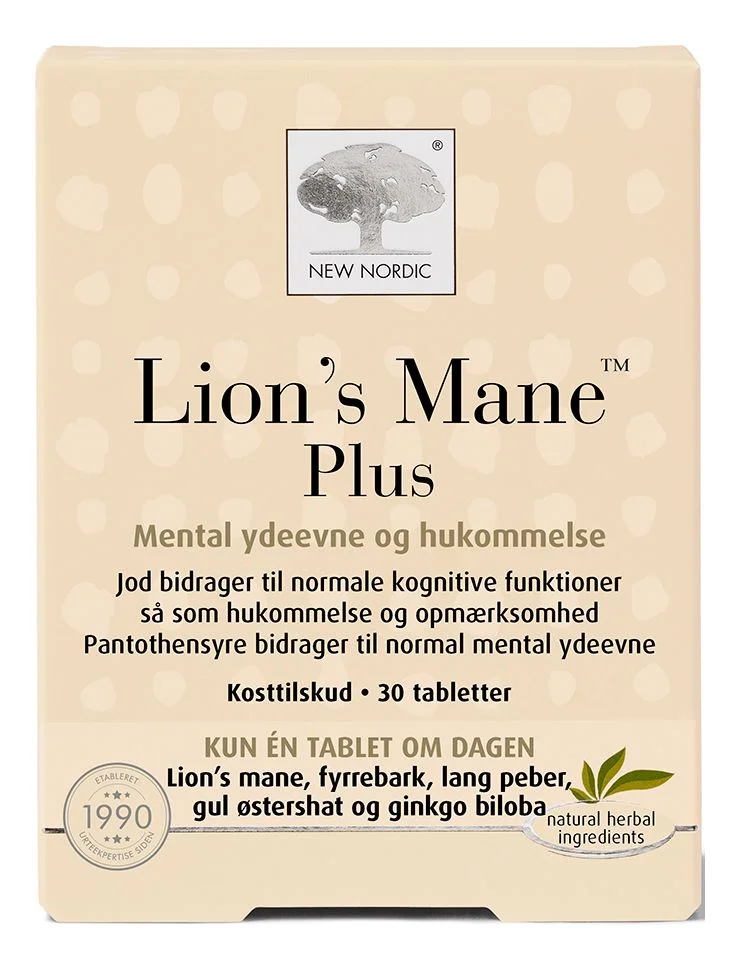 New Nordic Lions Mane Plus – 30 tabl. v:5870880 New Nordic Lions Mane Plus – 30 tabl. v:5870880