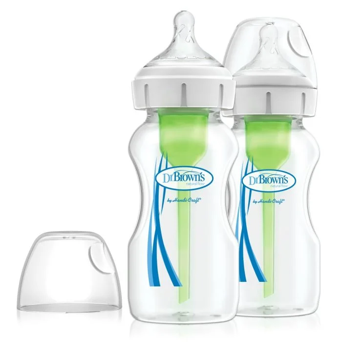 Dr. Brown’s options+ Anti-colic tåteflaske Wide-Neck 0 mnd+ 2 stk v:7097467 Dr. Brown’s options+ Anti-colic tåteflaske Wide-Neck 0 mnd+ 2 stk v:7097467