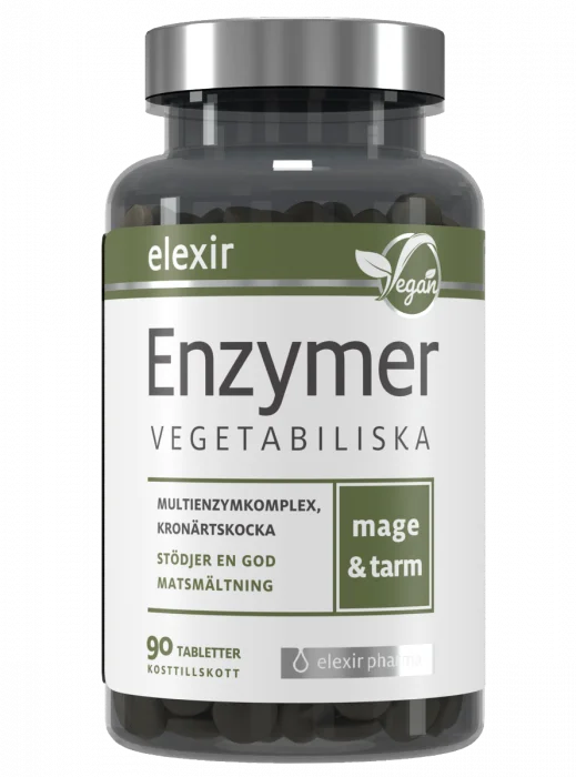 Elexir Pharma Enzymer tabletter 90 stk v:7376466 Elexir Pharma Enzymer tabletter 90 stk v:7376466