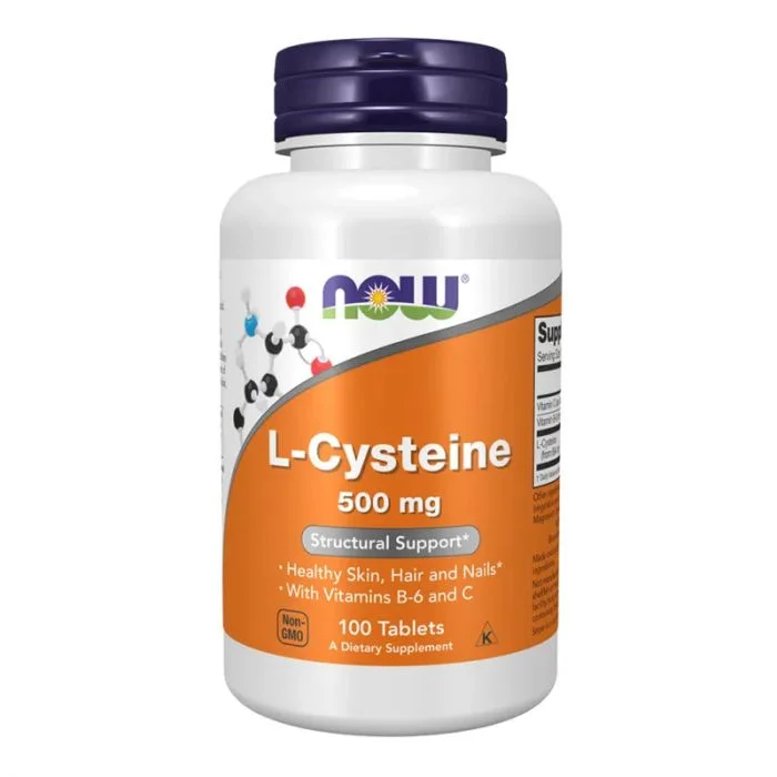 Now L-cysteine 500 mg 100 Tabletter v:9373259 Now L-cysteine 500 mg 100 Tabletter v:9373259