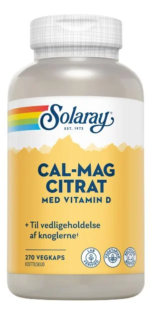 Solaray Cal-Mag Citrat + D-vitamin – 270 kaps. v:3306640 Solaray Cal-Mag Citrat + D-vitamin – 270 kaps. v:3306640