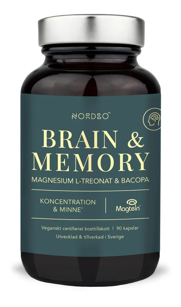 NORDBO Brain & Memory Magnesium – 90 kaps. v:7999154 NORDBO Brain & Memory Magnesium – 90 kaps. v:7999154