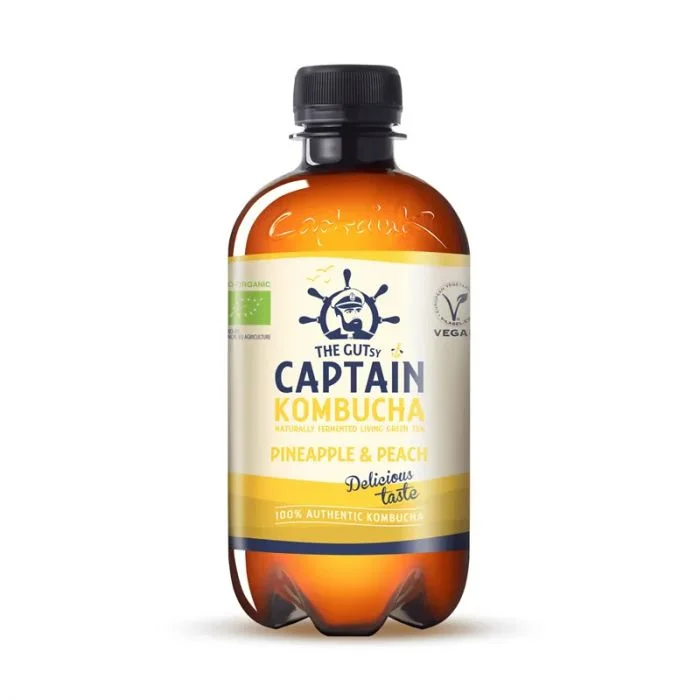 Captain Kombucha Pineapple Peach 400 ml v:9229135 Captain Kombucha Pineapple Peach 400 ml v:9229135