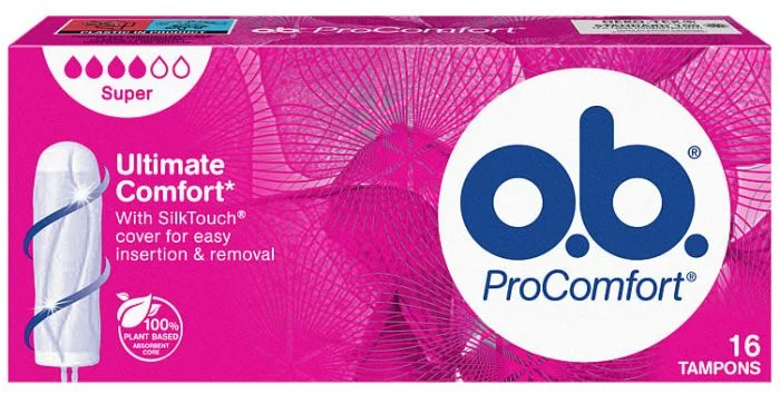 O.b. ProComfort Super tamponger 16stk v:1514919 O.b. ProComfort Super tamponger 16stk v:1514919